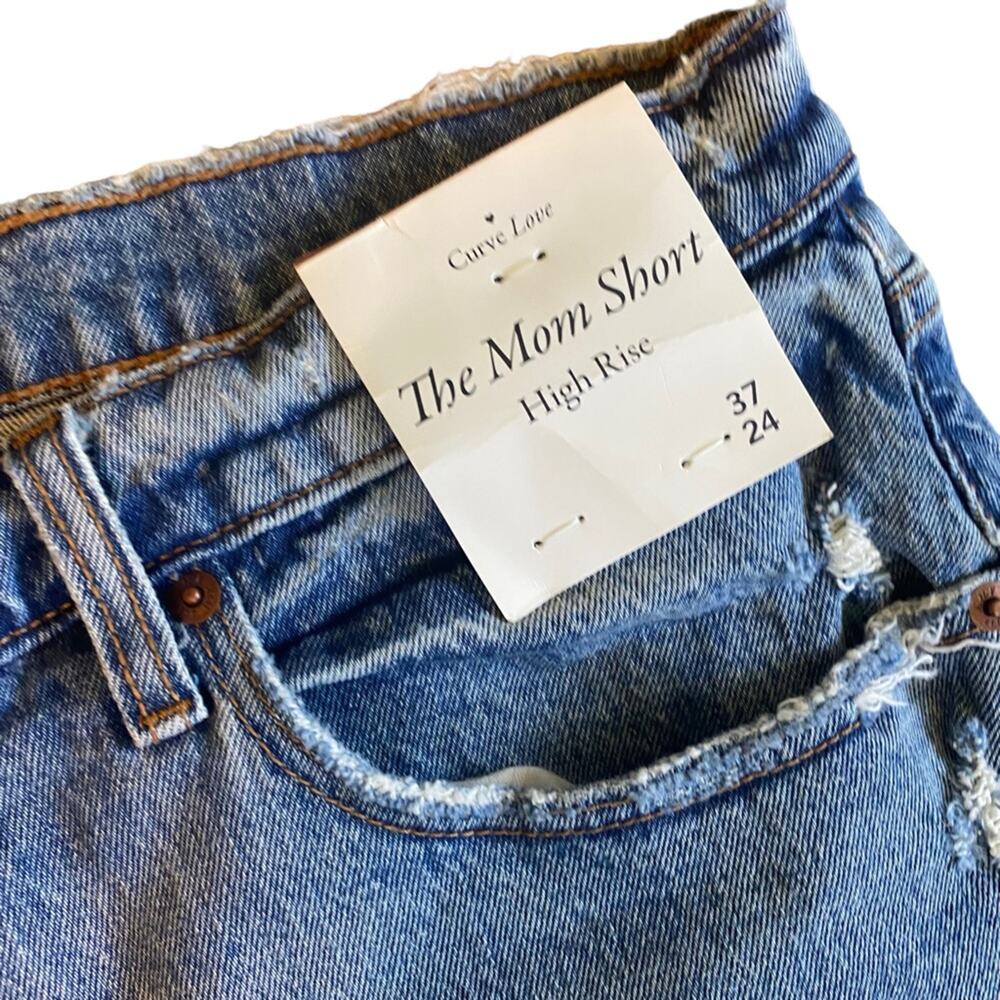 NWT Abercrombie & Fitch Mom‎ Short High Rise Size 37/24 - Picture 2 of 6